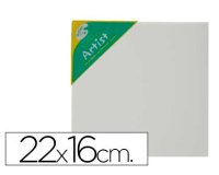 Bastidor artist 1f lienzo grapado trasero algodon 100% 22x16 cm