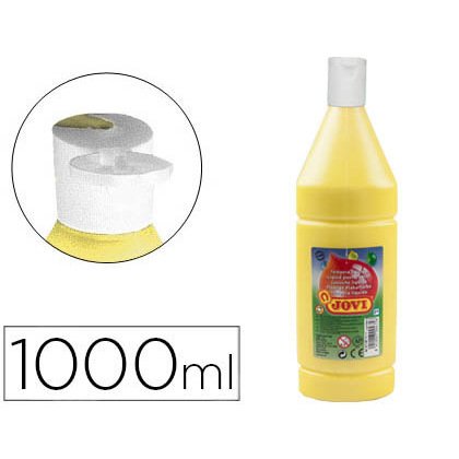 Tempera liquida jovi escolar 1000 ml amarillo claro