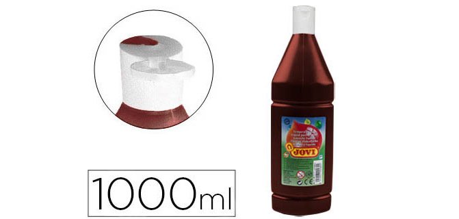 Tempera liquida jovi escolar 1000 ml marron
