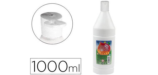 Tempera liquida jovi escolar 1000 ml blanco
