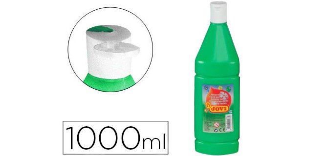Tempera liquida jovi escolar 1000 ml verde medio