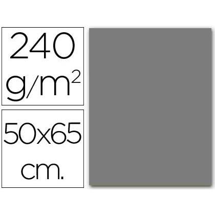 Cartulina liderpapel 50x65 cm gris 240 gr unidad