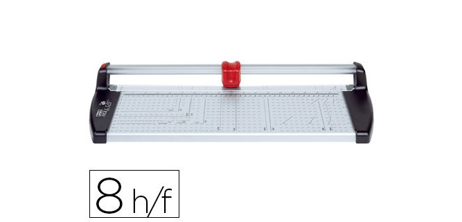 Cizalla m+r metalica de rodillo de 46 cm con base de aluminio