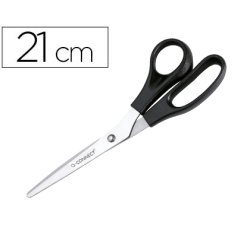 Tijera oficina q-connect para zurdos 8\" 21 cm