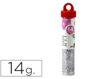 Purpurina liderpapel fantasia color plata bote de 14 gr