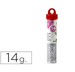 Purpurina liderpapel fantasia color plata bote de 14 gr