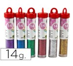 Purpurina liderpapel fantasia colores metalicos surtidos bote de 14 gr