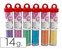 Purpurina liderpapel fantasia colores metalicos pasteles bote de 14 gr