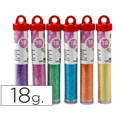 Purpurina liderpapel fantasia colores metalicos pasteles bote de 18 gr