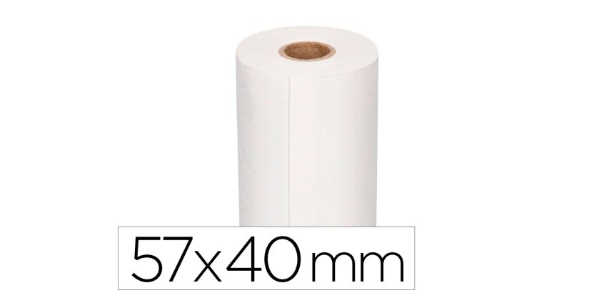 Rollo sumadora q-connect termico 57x40x11 mm 58 gr sin bisfenol a