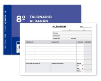 Talonario liderpapel albaran octavo duplicado apaisado