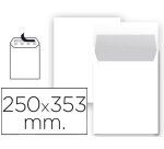 Sobre liderpapel bolsa n 10 blanco folio prolongado 250x353 mm tira de silicona paquete de 25 unidades