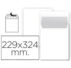 Sobre liderpapel bolsa n 8 blanco din 229x324 mm tira de silicona paquete de 25 unidades