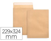Sobre liderpapel bolsa n 7 kraft din c4 229x324 mm tira de silicona paquete de 25 unidades
