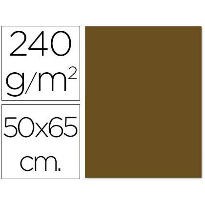 Cartulina liderpapel 50x65 cm 240 g/m2 marron claro escolar