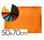 Goma eva con purpurina biodegradable liderpapel 50x70cm 60g/m2 espesor 2 mm naranja
