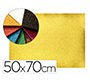 Goma eva con purpurina biodegradable liderpapel 50x70cm 60g/m2 espesor 2 mm oro