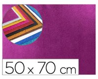 Goma eva con purpurina biodegradable liderpapel 50x70cm 60g/m2 espesor 2 mm violeta