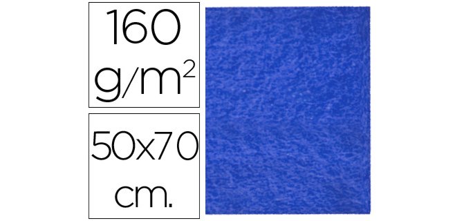 Fieltro liderpapel 50x70cm azul oscuro 160g/m2