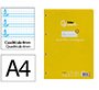 Recambio liderpapel A4 pautaguia 100 hojas 75 g cuadriculado pautado 4 mm con margen 4 taladros