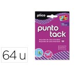 Sujetacosa masilla punto tack de cola removible blister de 64 unidades