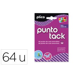 Sujetacosa masilla bostik blu tack punto de cola removible blister de 64 unidades