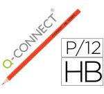 Lapices de grafito q-connect hexagonal sin goma n.2 hb