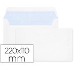 Sobre liderpapel n 2 blanco din americano 110x220 mm tira de silicona paquete de 25 unidades