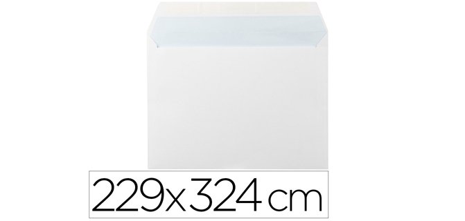 Sobre liderpapel n 14 blanco din c4 229x324 mm tira de silicona paquete de 25 unidades