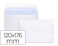 Sobre liderpapel n 9 blanco comercial normalizado 120x176 mm tira de silicona paquete de 25 unidades