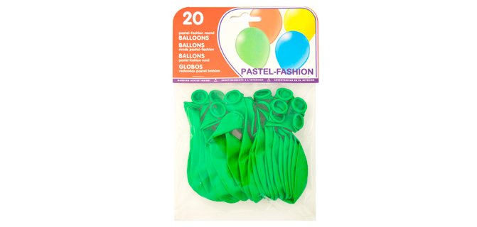Globo 100% latex biodegradable verde pistacho bolsa de 20 unidades