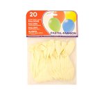 Globo 100% latex biodegradable blanco bolsa de 20 unidades