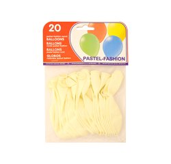 Globo 100% latex biodegradable blanco bolsa de 20 unidades