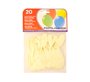 Globo 100% latex biodegradable blanco bolsa de 20 unidades