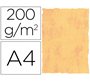 Papel pergamino din a4 200 gr color marmol amarillo paquete de 25 hojas