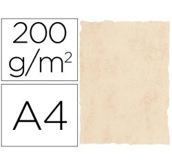 Papel pergamino din a4 200 gr color marmol beige paquete de 25 hojas