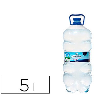 Agua mineral natural Fuente Primavera - garrafa de 5 L