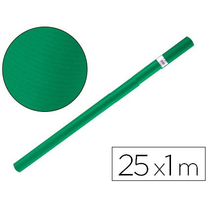 Papel kraft liderpapel verde musgo rollo 25x1 m