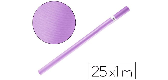 Papel kraft liderpapel lila rollo 25x1 m