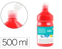 Témpera liquida escolar Liderpapel - Botella de 500 ml