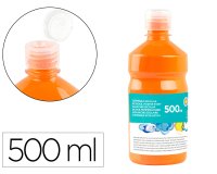 Témpera liquida escolar Liderpapel - Botella de 500 ml