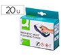 Tarjeta limpiadora q-connect de banda magnetica caja de 20 unidades