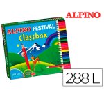 Lapices de colores alpino festival classbox caja de 288 unidades 12 colores surtidos