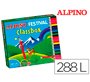 Lapices de colores alpino festival classbox caja de 288 unidades 12 colores surtidos