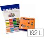 Lapices cera manley school pack de 192 unidades colores surtidos 16 x color