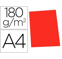 Subcarpeta cartulina gio din a4 rojo pastel 180 g/m2