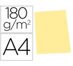 Subcarpeta cartulina gio din a4 amarillo pastel 180 g/m2