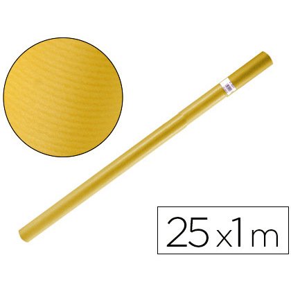 Papel kraft liderpapel amarillo rollo 25x1 m