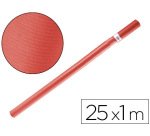 Papel kraft liderpapel rojo rollo 25x1 m