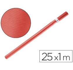 Papel kraft liderpapel rojo rollo 25x1 mt